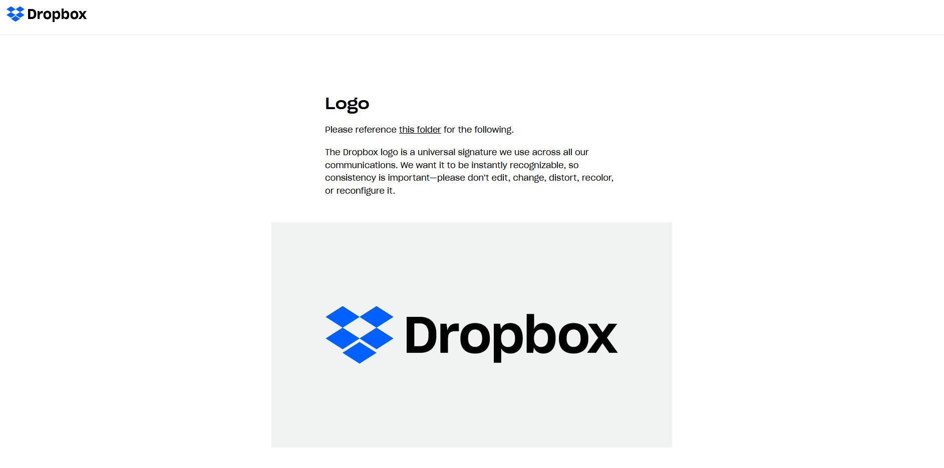 Dropbox's Brand Guide