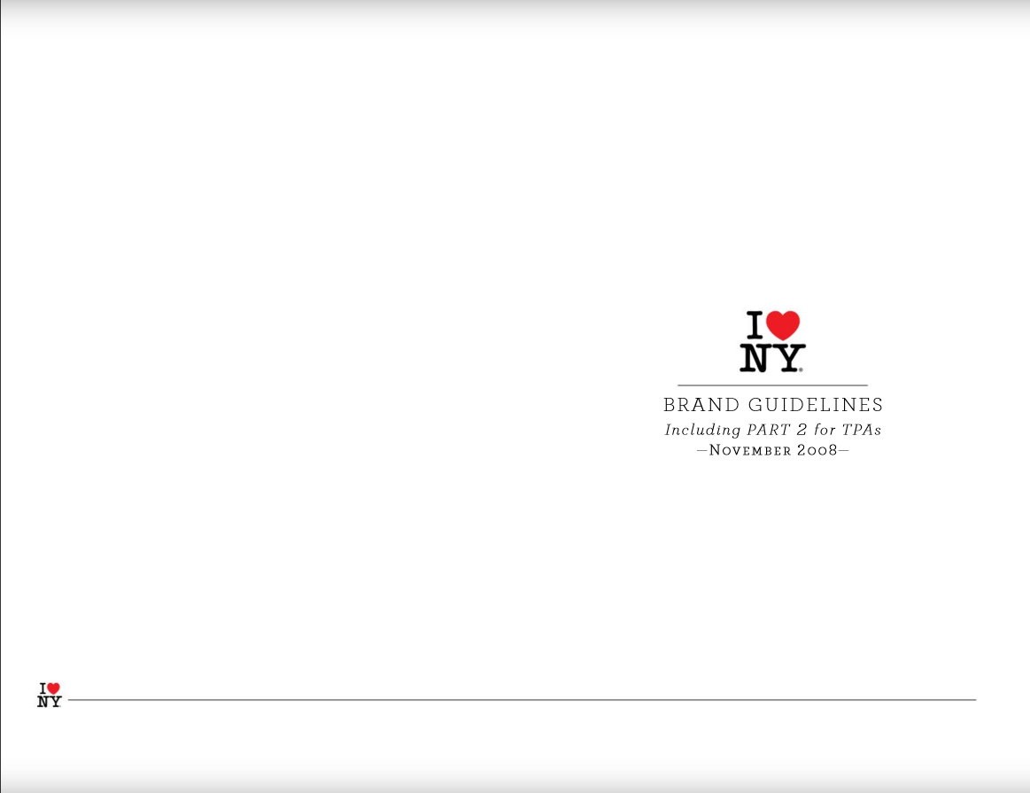 I Love New York's Brand Guide