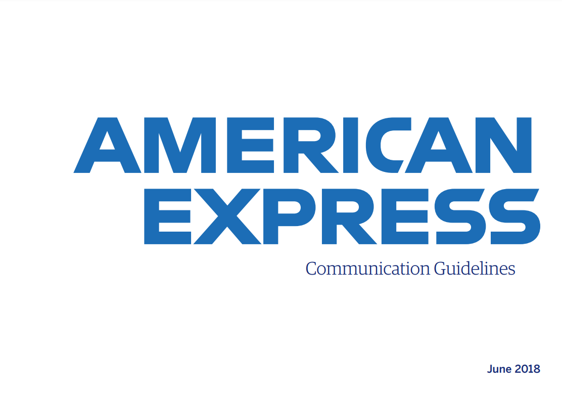 American Express's Brand Guide